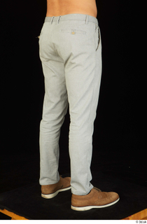 Anatoly brown shoes dressed grey trousers leg lower body 0006.jpg